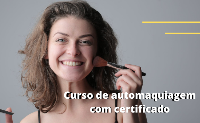 Curso de Automaquiagem Online Grátis com certificado